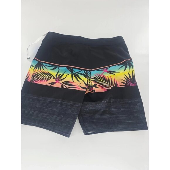 O'Neill Hyperfreak Heat Block Boardshorts Mens 38 Black Stretch Zip Pocket - Picture 2 of 7